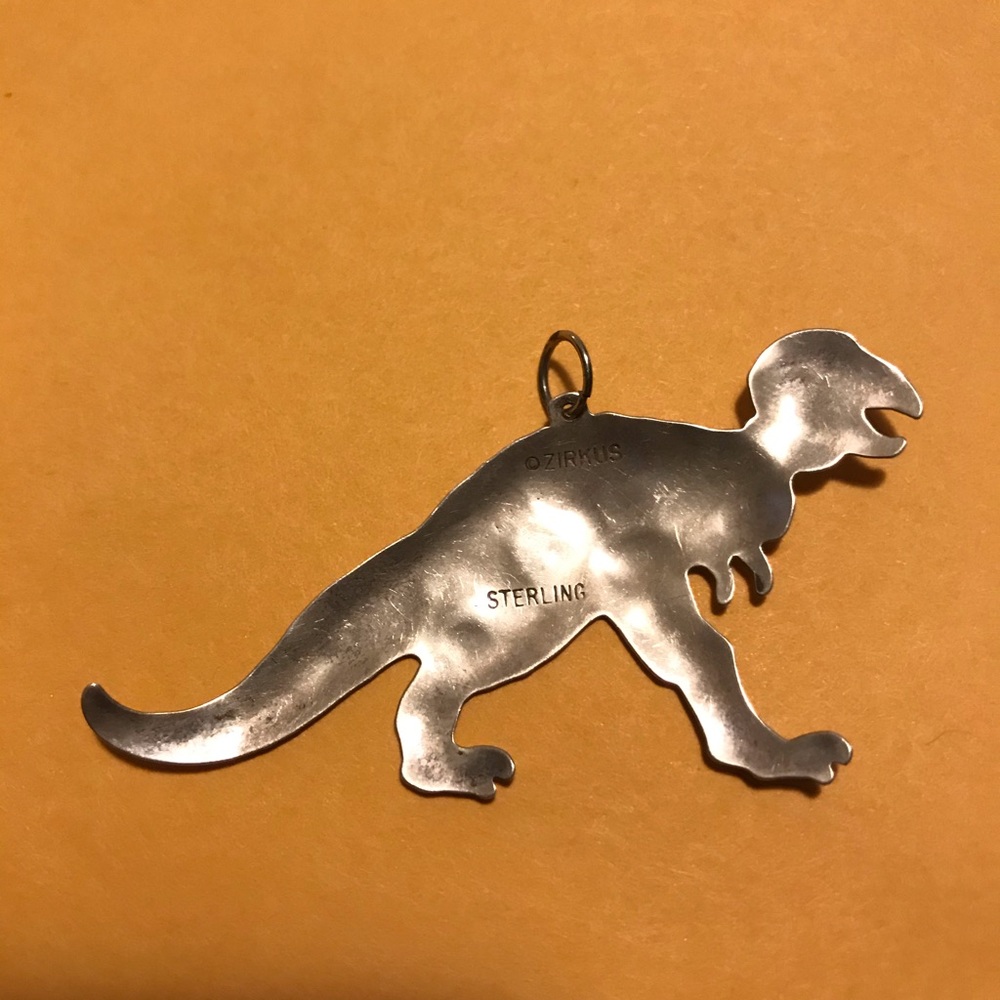 Sterling Silver T-Rex pendant Dinosaur Lover - Picture 2 of 4
